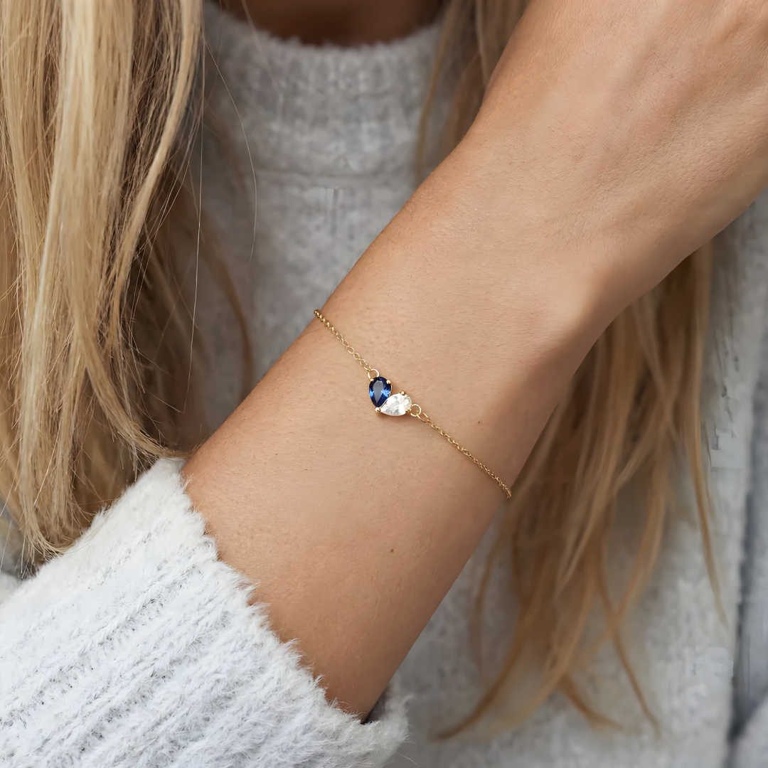 Pulsera Dos Corazones