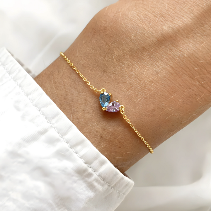 Pulsera Dos Corazones