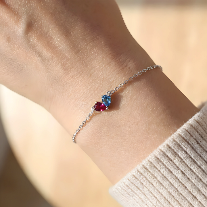 Pulsera Dos Corazones