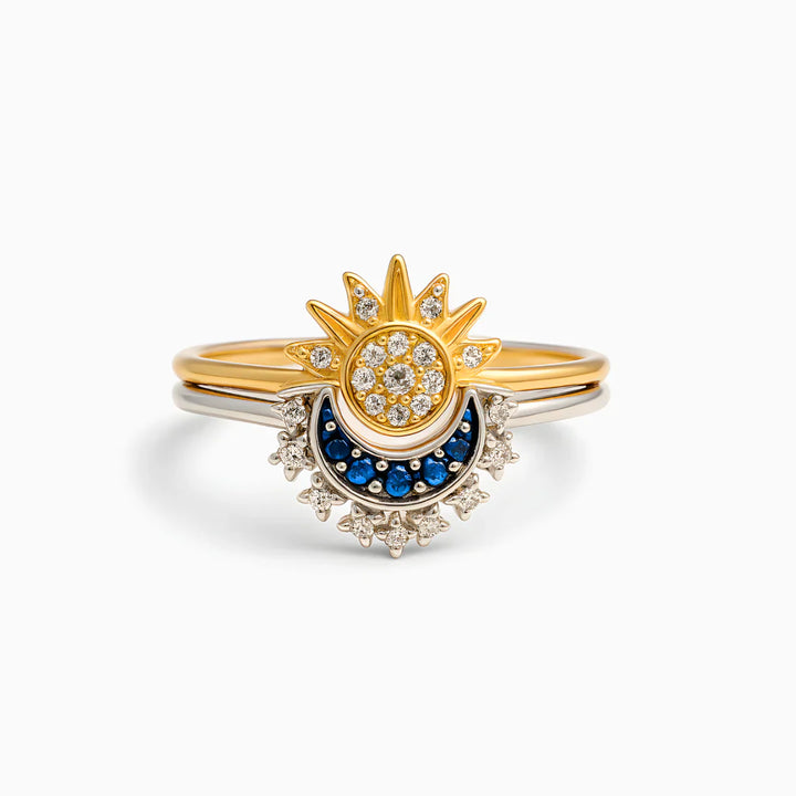 Set de dos Anillos Celestiales