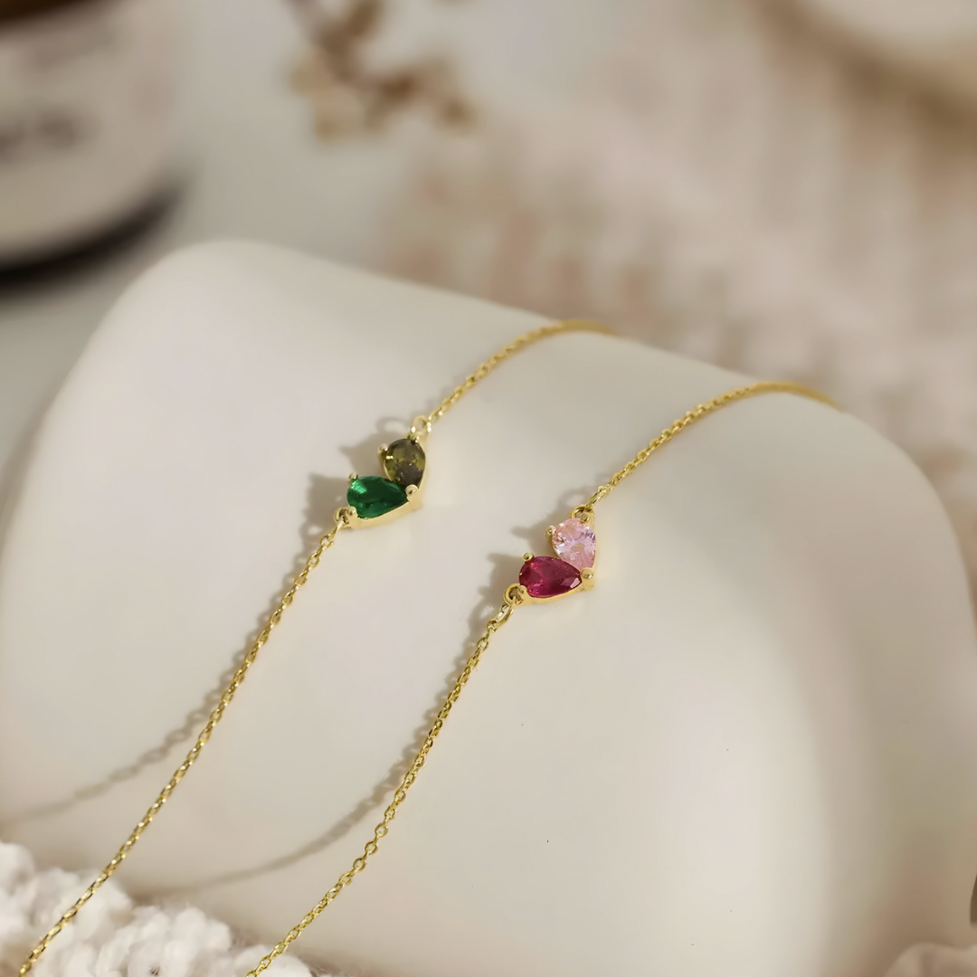 Pulsera Dos Corazones