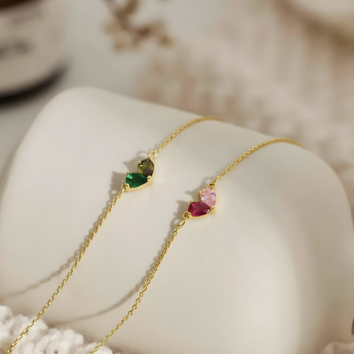 Pulsera Dos Corazones