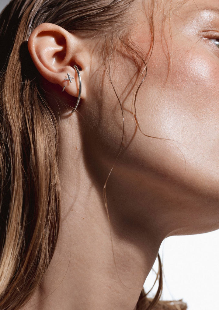 Pendientes Radius de Plata
